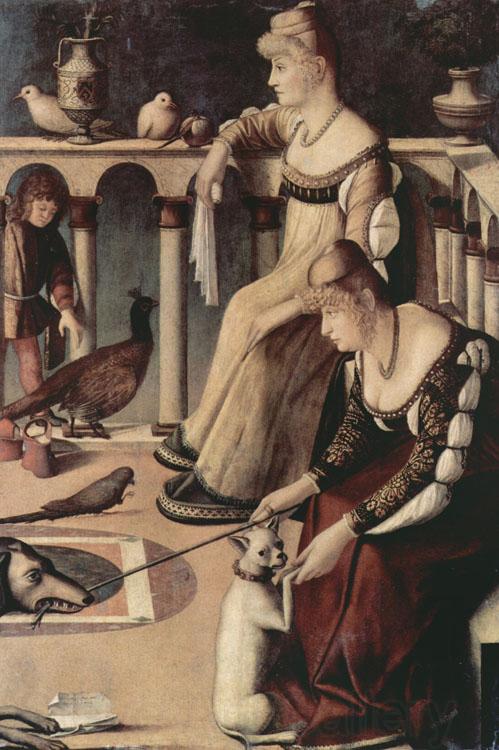 Vittore Carpaccio Two Venetian Ladies on a Balcony (nn03)